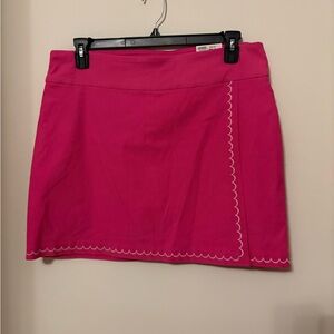 NEW Crown and ivy Pink Women's SCALLOPED Skort SIZE 14